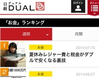 日経DUAL連載第14回「夏休みレジャー費と税金がダブルで安くなる裏技」